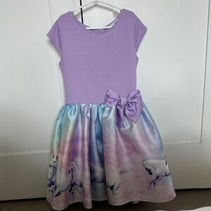 H&M Lavender and Pastel Unicorn Dress